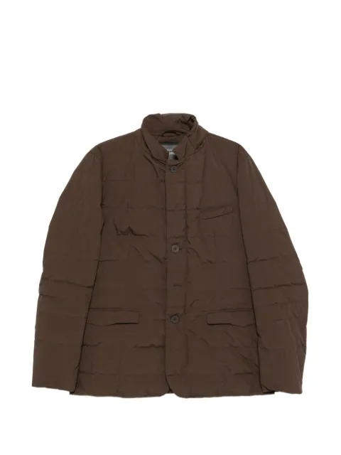 Herno quilted button-fastening coat