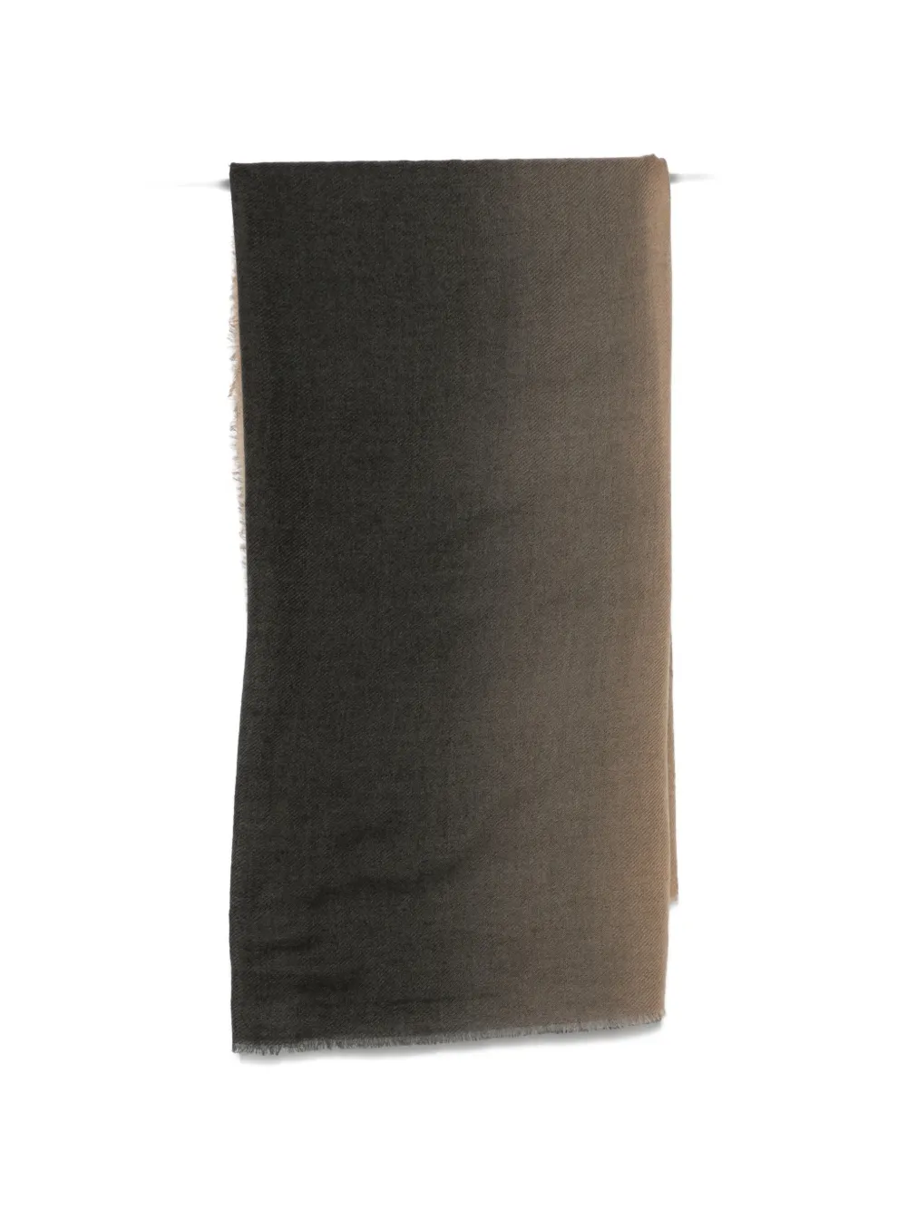 Faliero Sarti ombre frayed-edge scarf Grijs