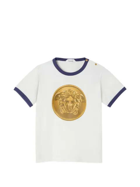 Versace Kids Medusa ringer T-shirt