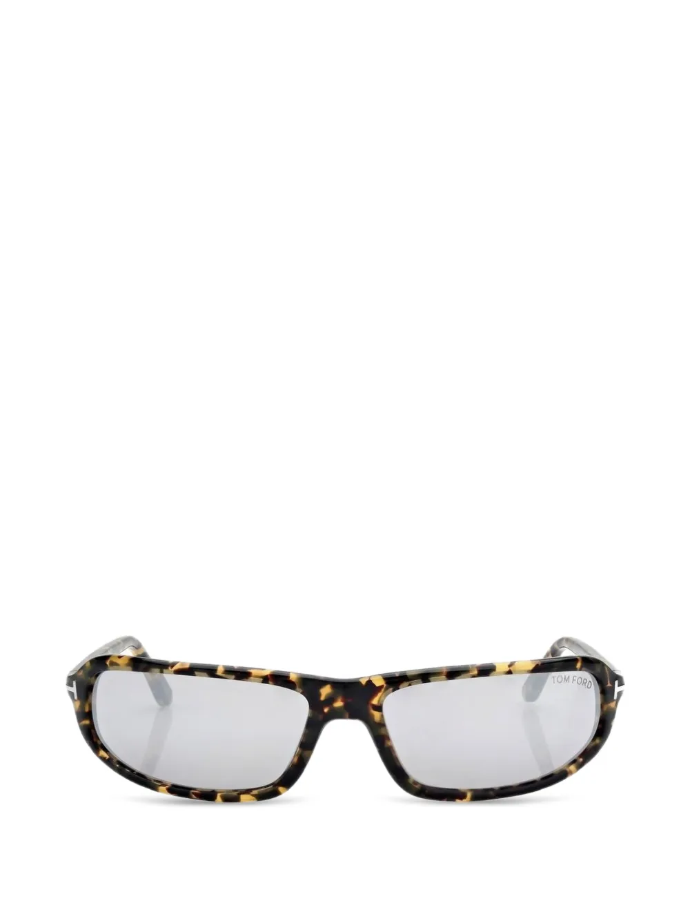 TOM FORD Eyewear Addison zonnebril met rechthoekig montuur Bruin