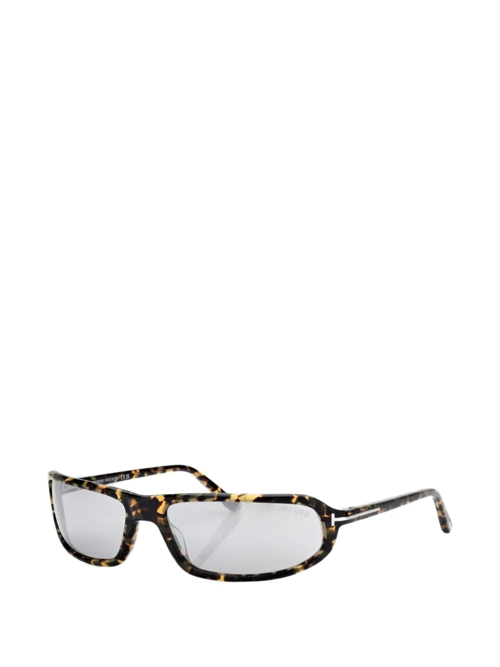 TOM FORD Eyewear Addison zonnebril met rechthoekig montuur Bruin