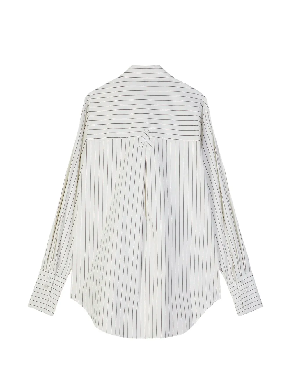Patrizia Pepe Gestreept katoenen blouse Wit