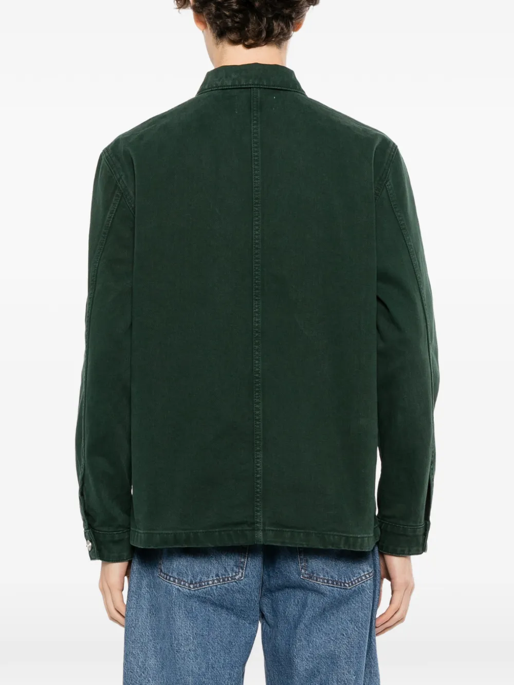 Lacoste Denim shirtjack Groen