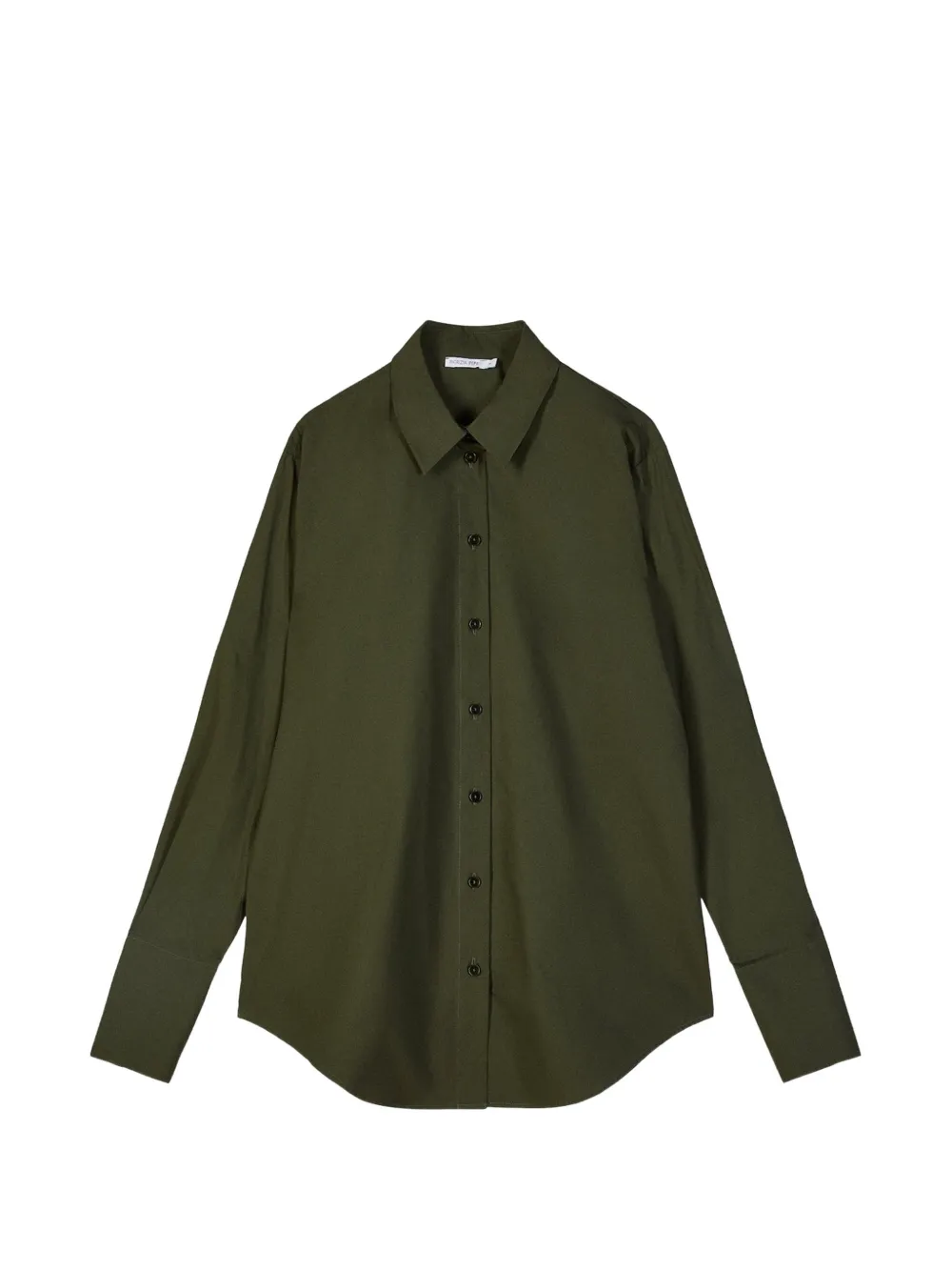 Patrizia Pepe Katoenen blouse met geborduurd logo Groen