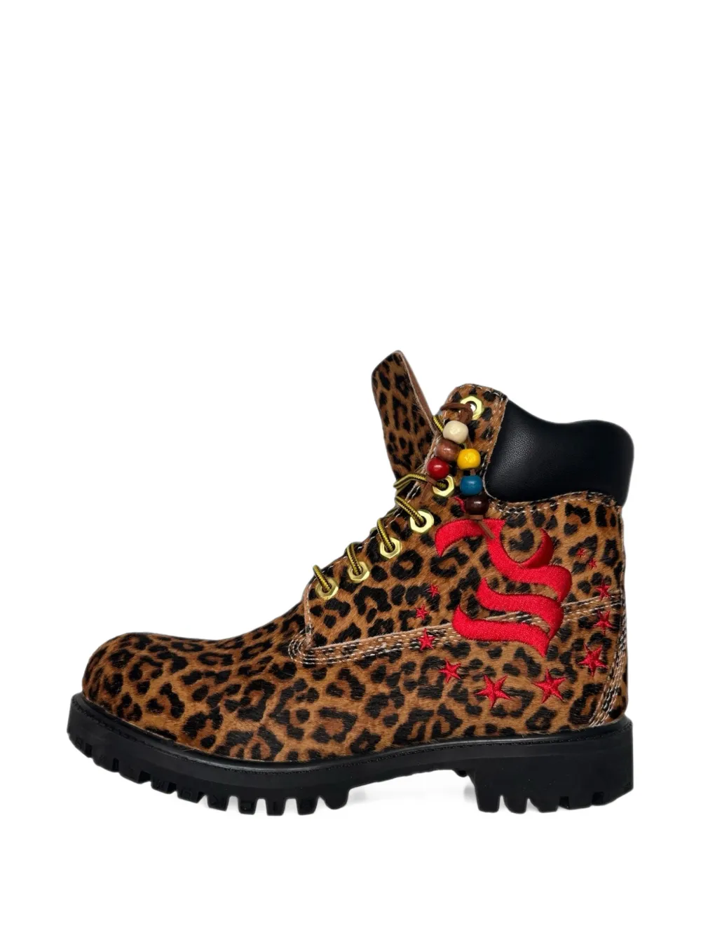 Sicko Wear Tj Leopard-print Boots In Multi