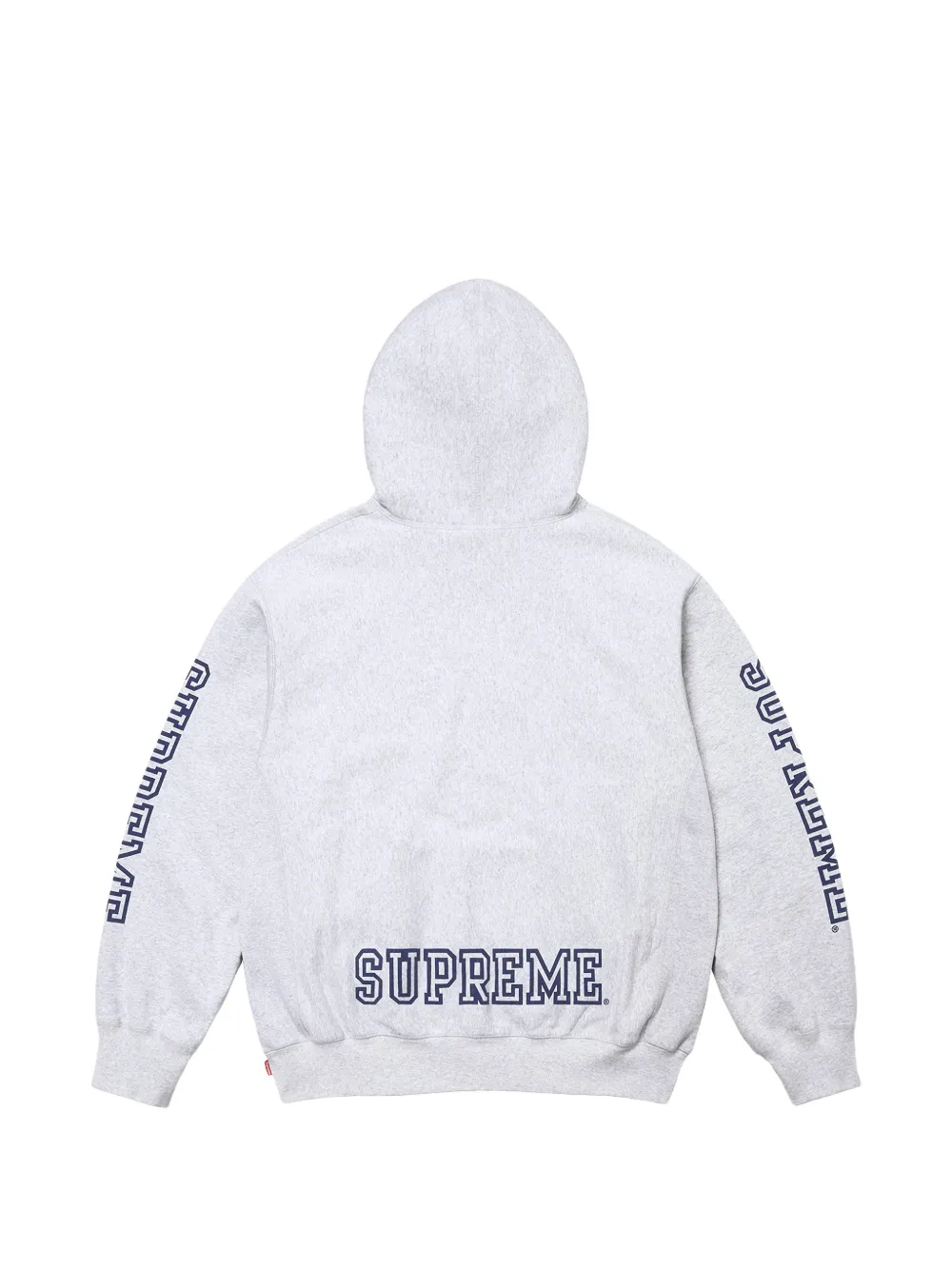 Supreme Collegiate logo-print hoodie Grijs