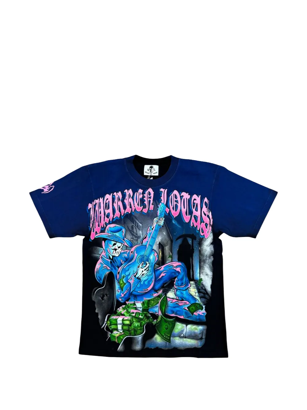 Warren Lotas No Country graphic-print T-shirt - Bleu Warren Lotas No Country graphic-print T-shirt - Bleu