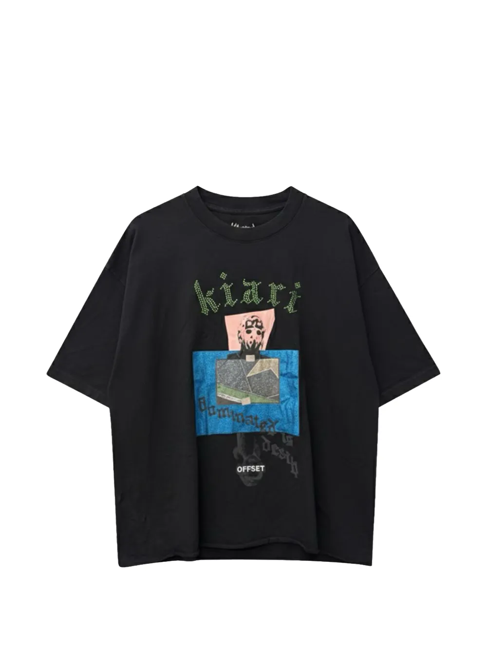 Paly X Offset Graphic-print Box-fit T-shirt In Black