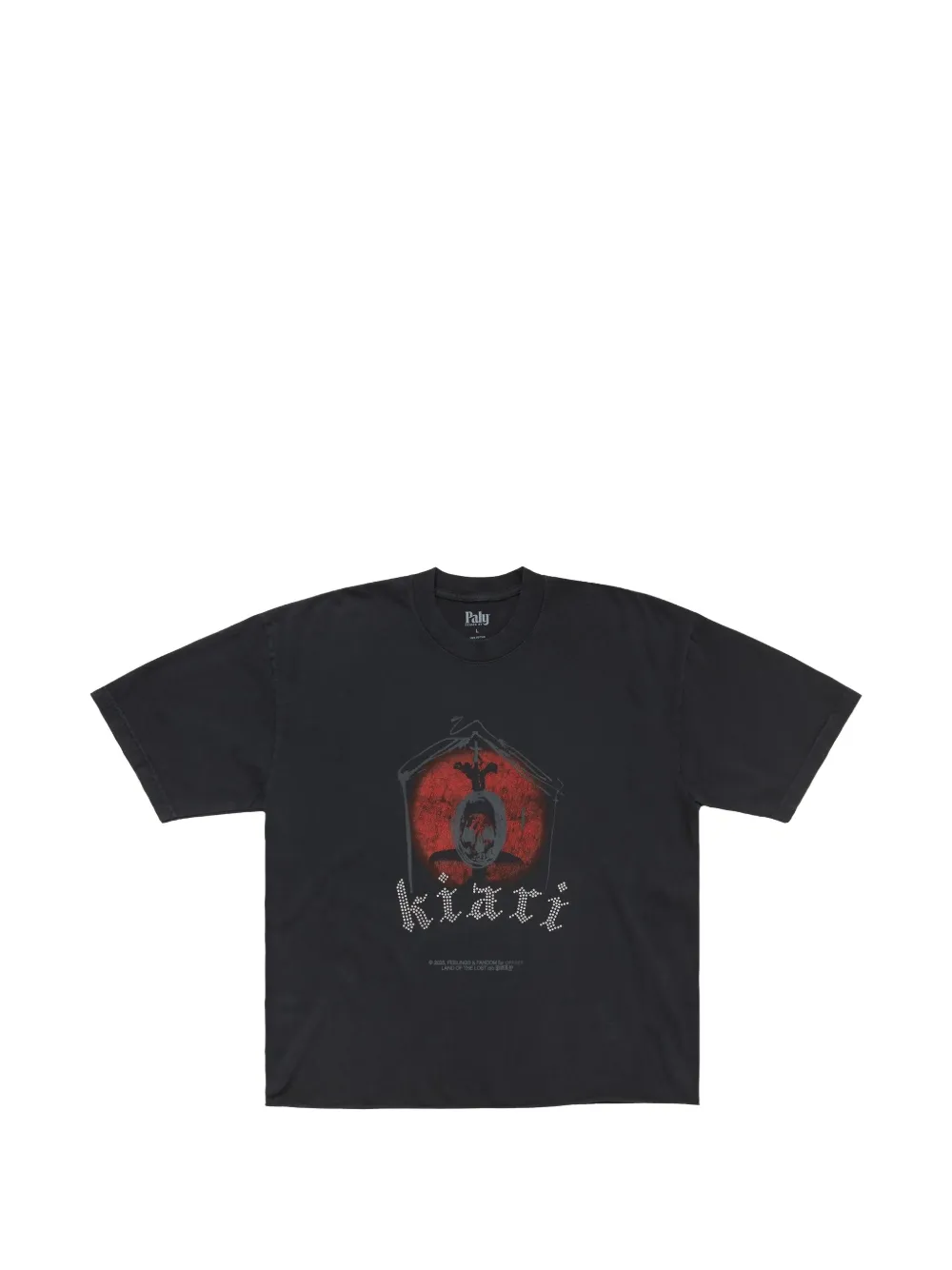 Paly X Offset Kiari Crystal-embellished T-shirt In Black