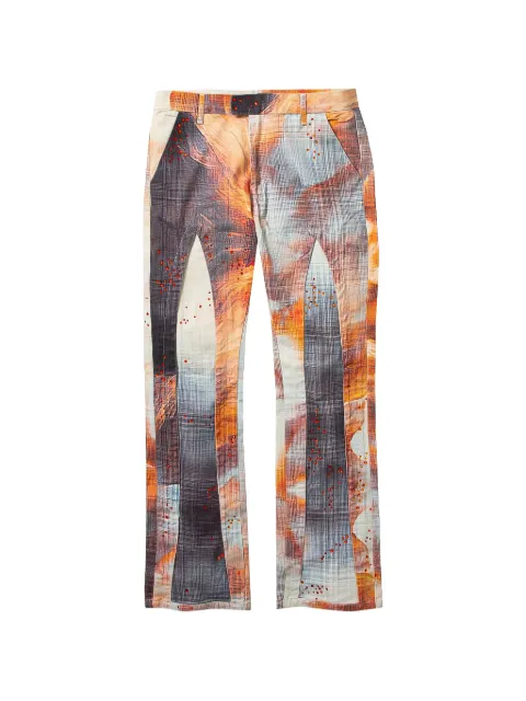 Who Decides War Hollow Glass Sunfire panelled jeans