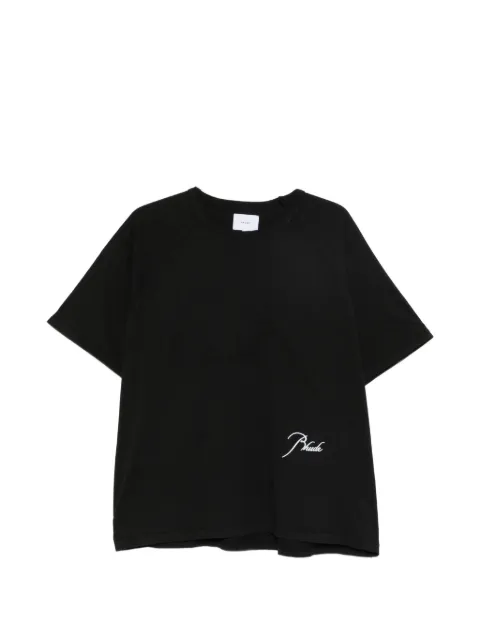 RHUDE logo-embroidered raglan-sleeve T-shirt