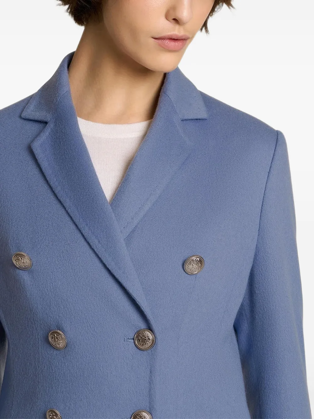 Kiton Blazer met dubbele rij knopen Blauw