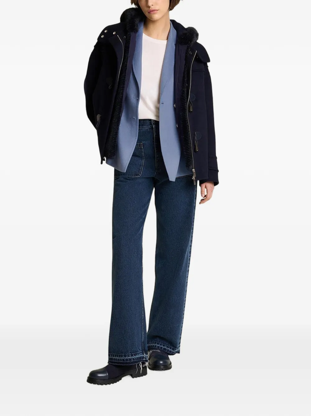 Kiton Blazer met dubbele rij knopen Blauw