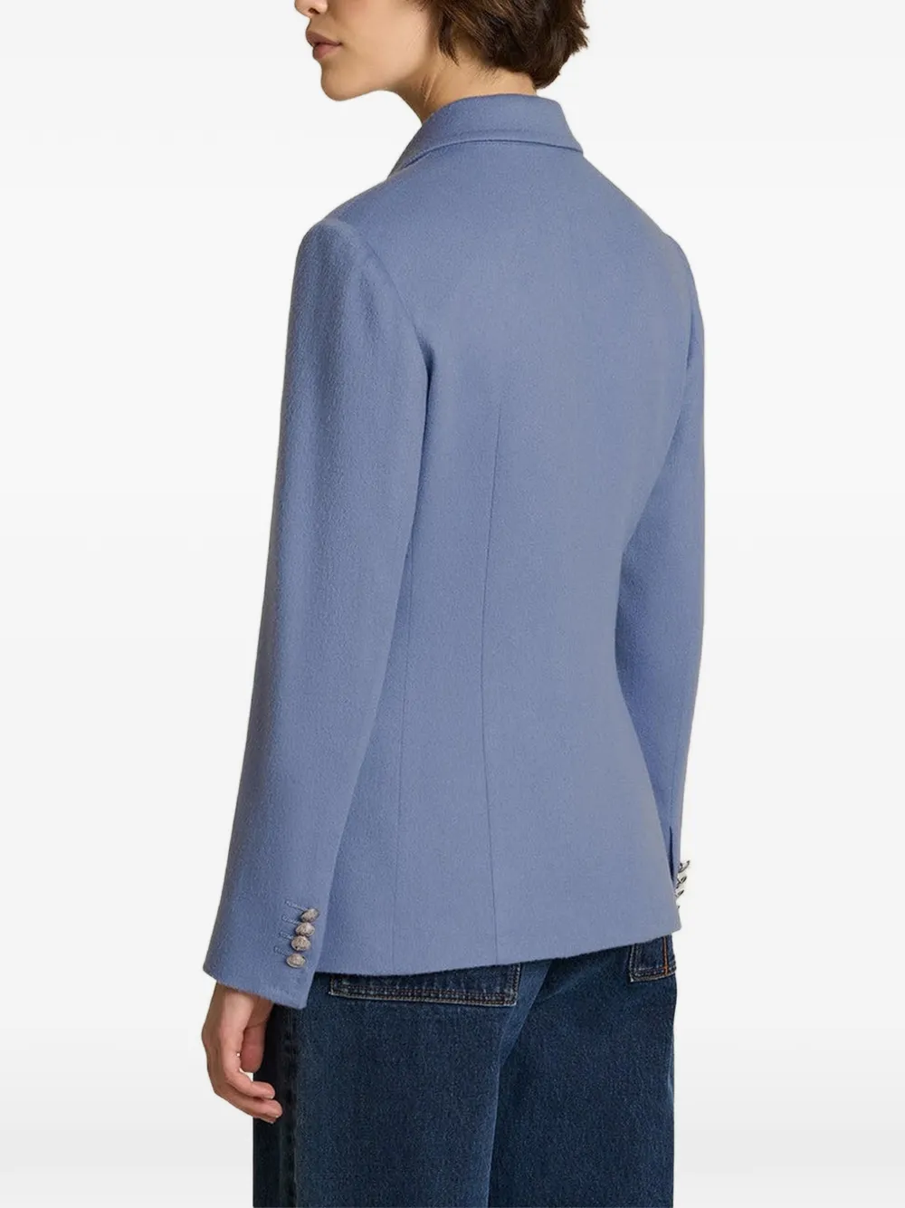 Kiton Blazer met dubbele rij knopen Blauw