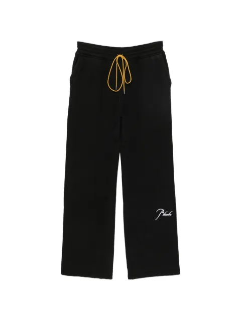RHUDE logo-embroidered drawstring track pants