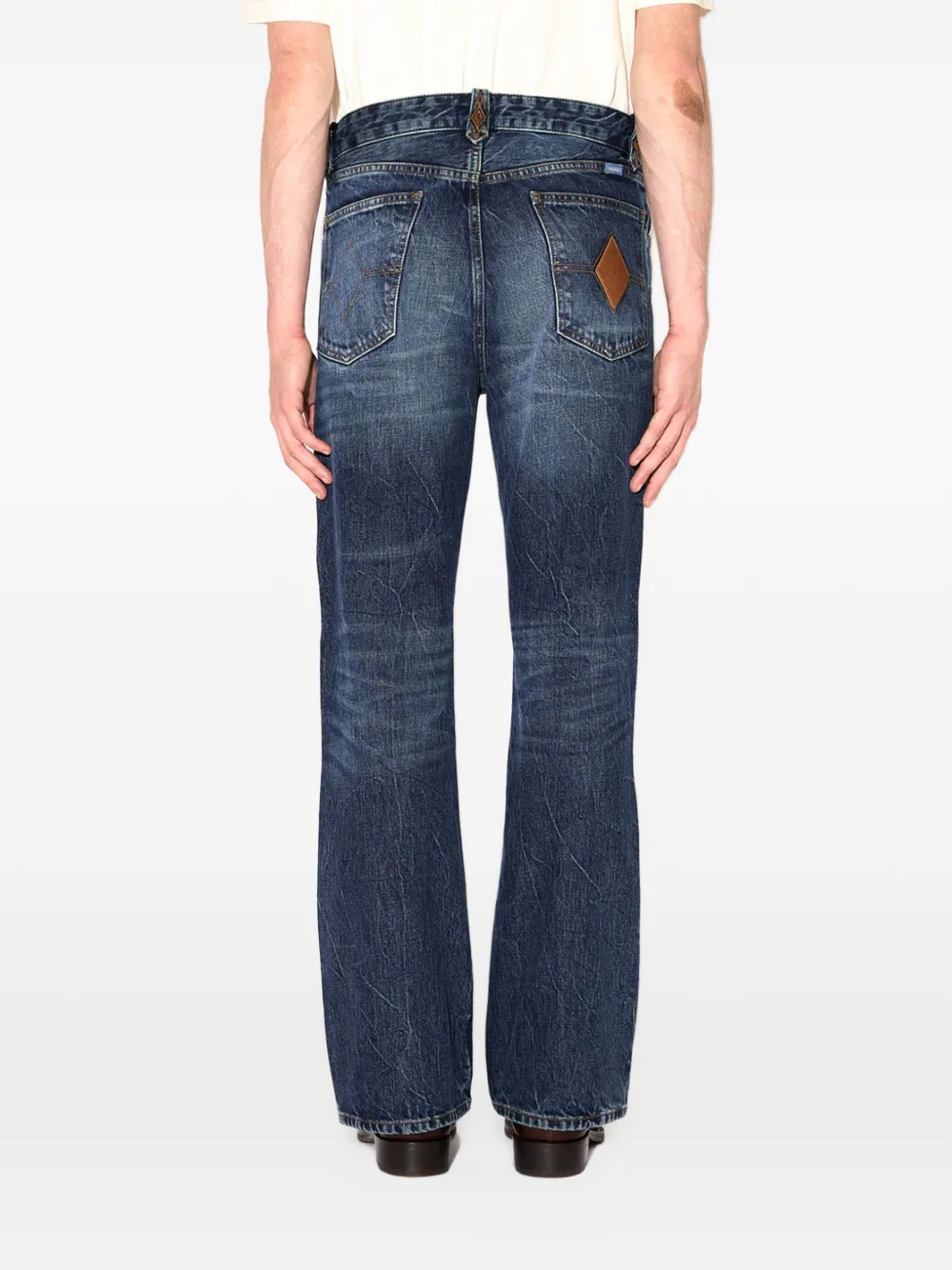 AMISH Gringo Loco faded-effect jeans Blauw
