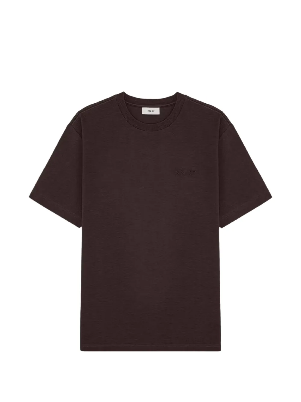 NN07 logo-embroidered T-shirt Bruin