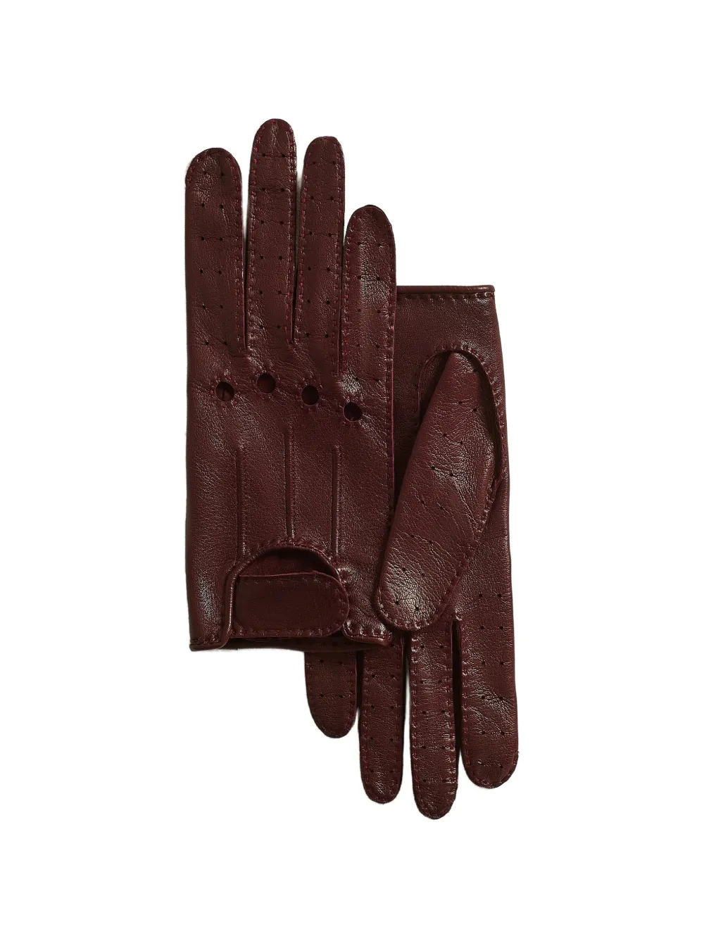 Kiton Geperforeerde handschoenen Rood