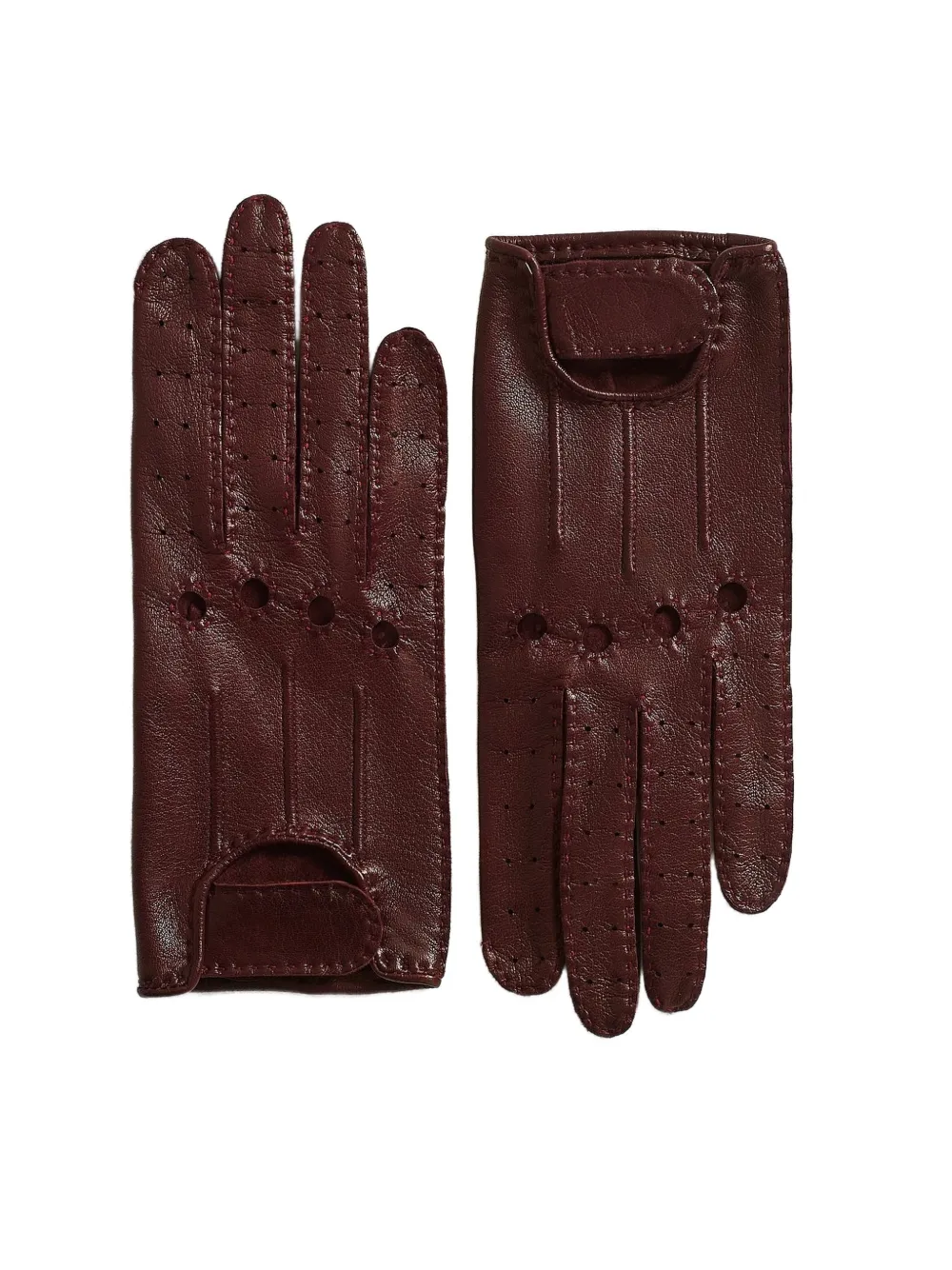 Kiton Geperforeerde handschoenen Rood