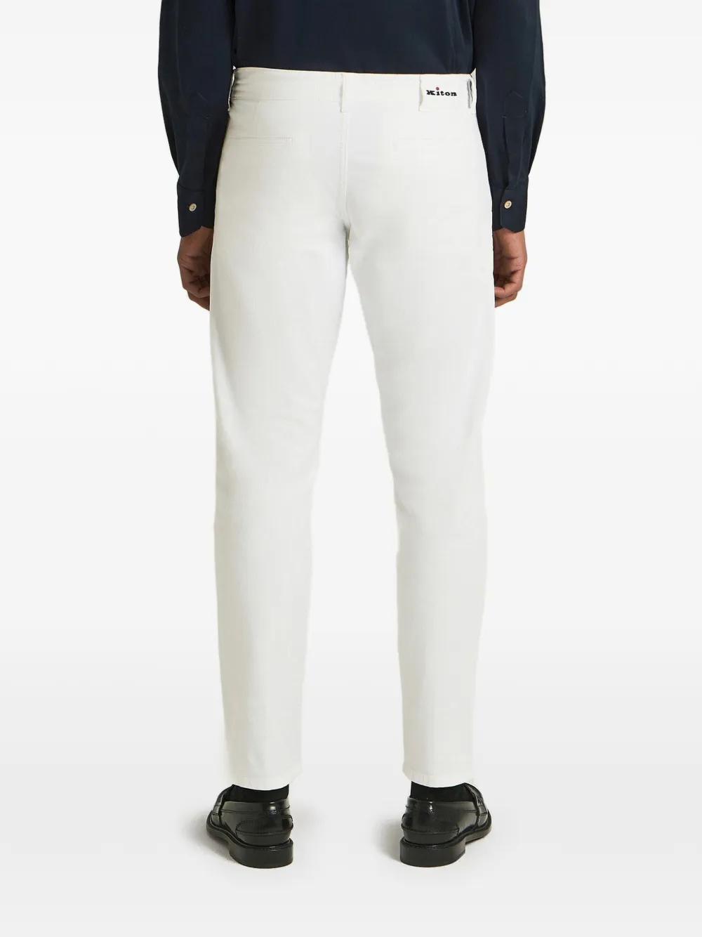 Kiton Ruimvallende broek Wit