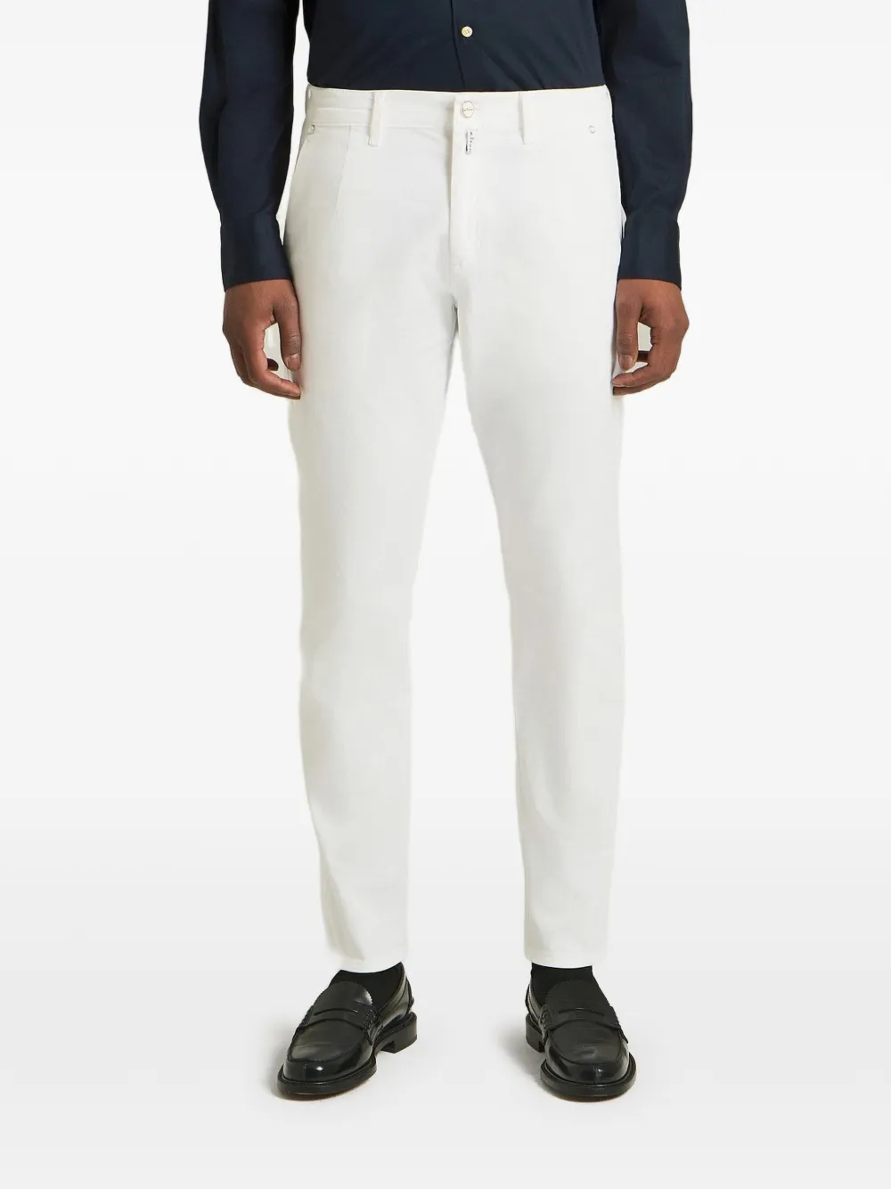Kiton Ruimvallende broek Wit