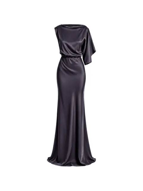 Irina Schrotter asymmetric draped maxi dress