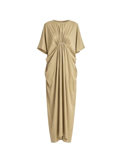 Irina Schrotter Aysha crystal-embellished draped midi dress