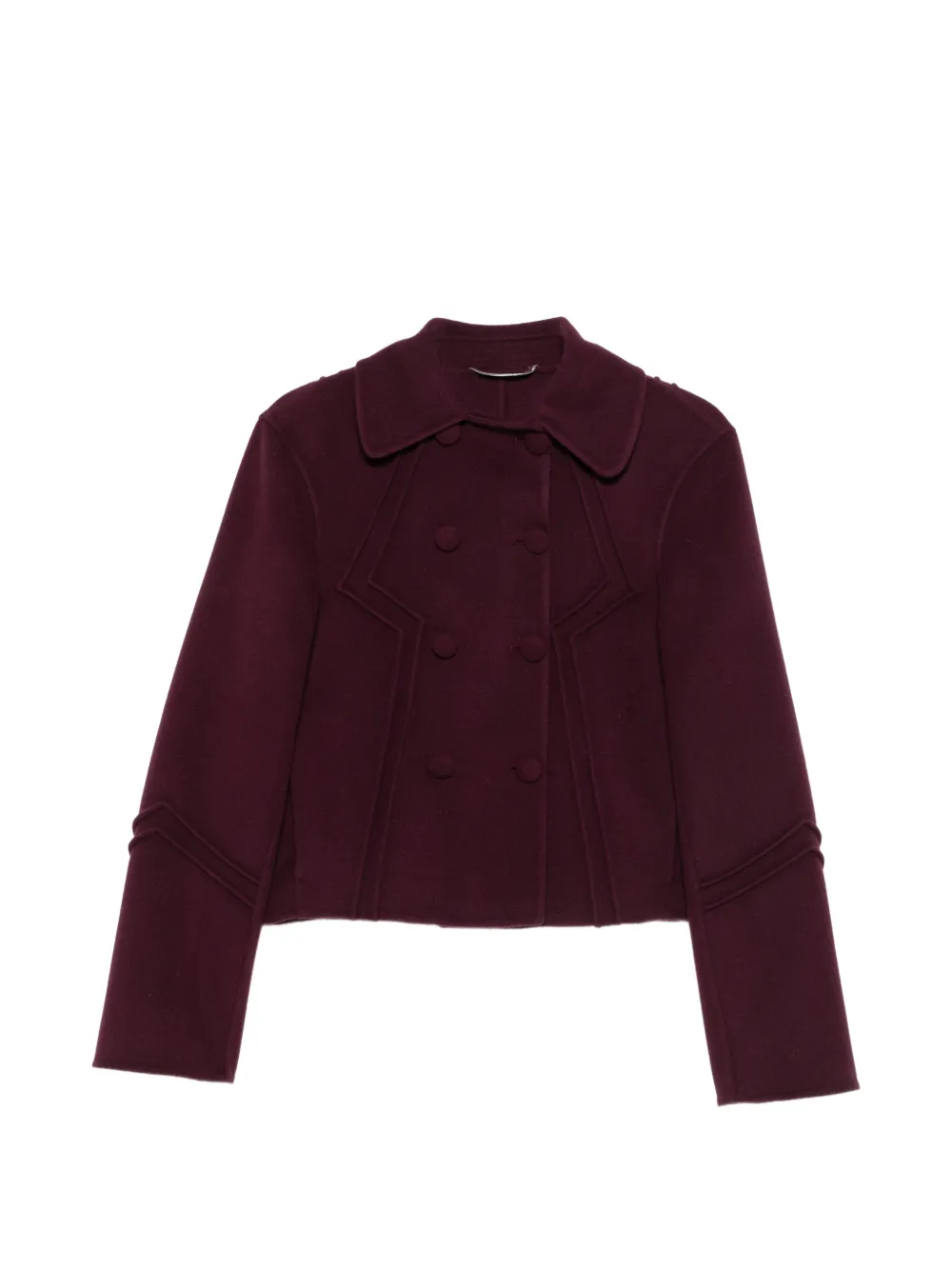 Ermanno Scervino double-breasted cropped jacket Paars