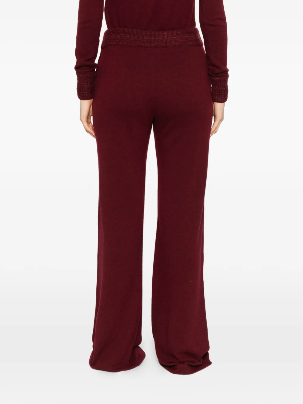 Ermanno Scervino fine-knit flared trousers Rood