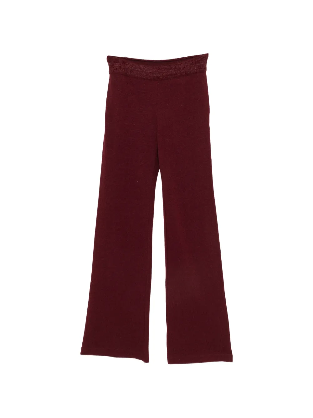 Ermanno Scervino fine-knit flared trousers Rood