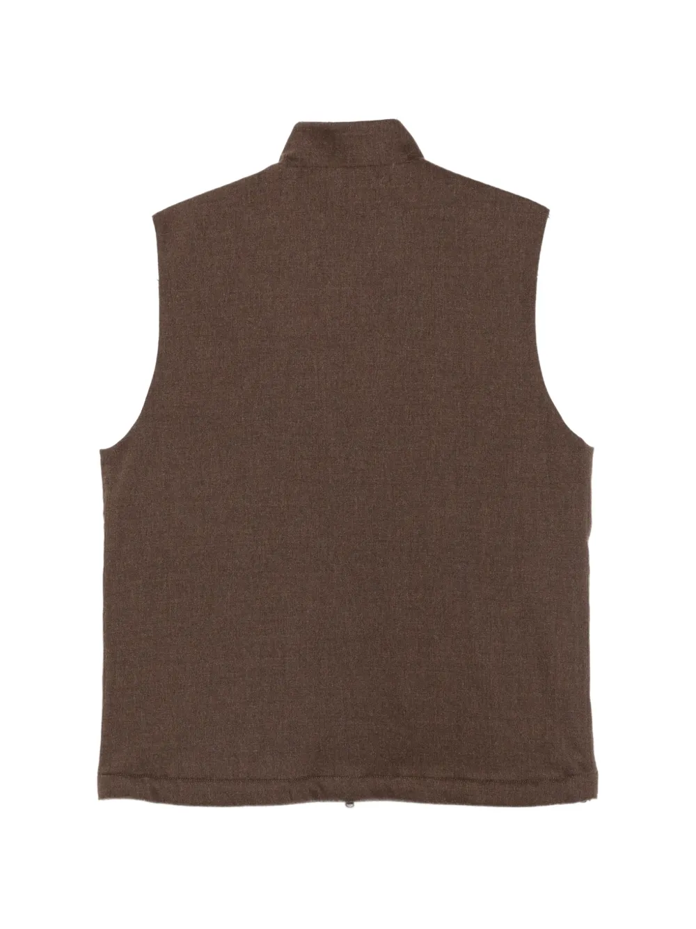 Sunspel zip-up gilet Bruin