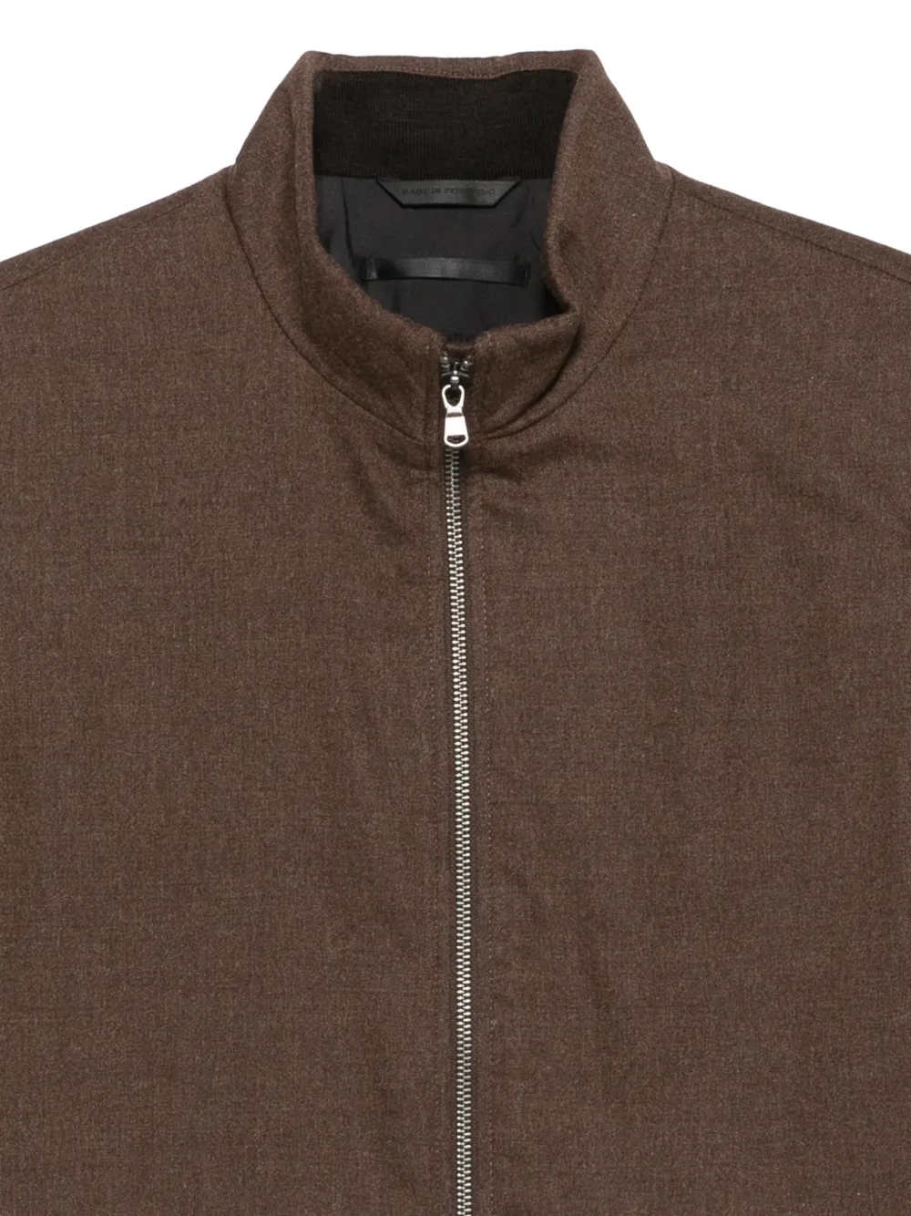 Sunspel zip-up gilet Bruin