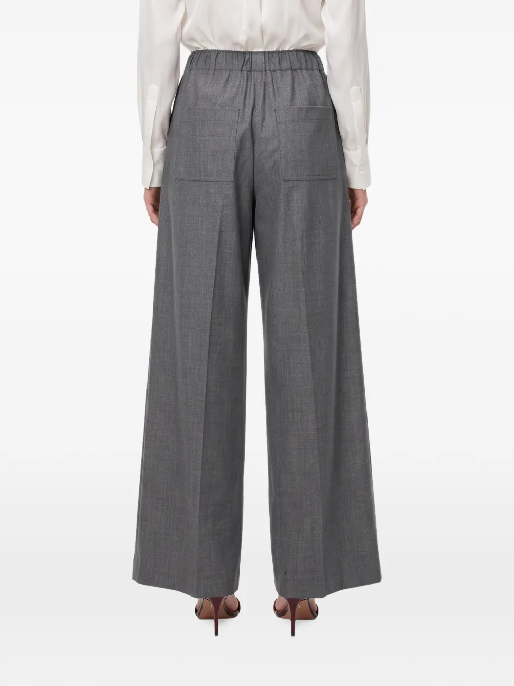 THELATEST Elastische broek Grijs