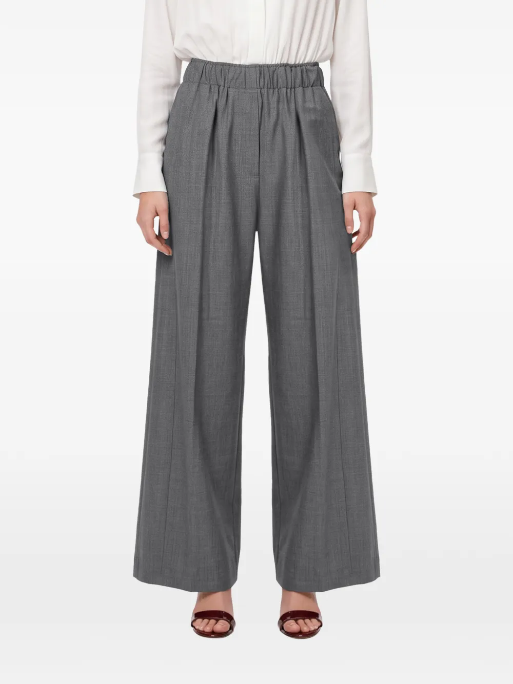 THELATEST Elastische broek Grijs