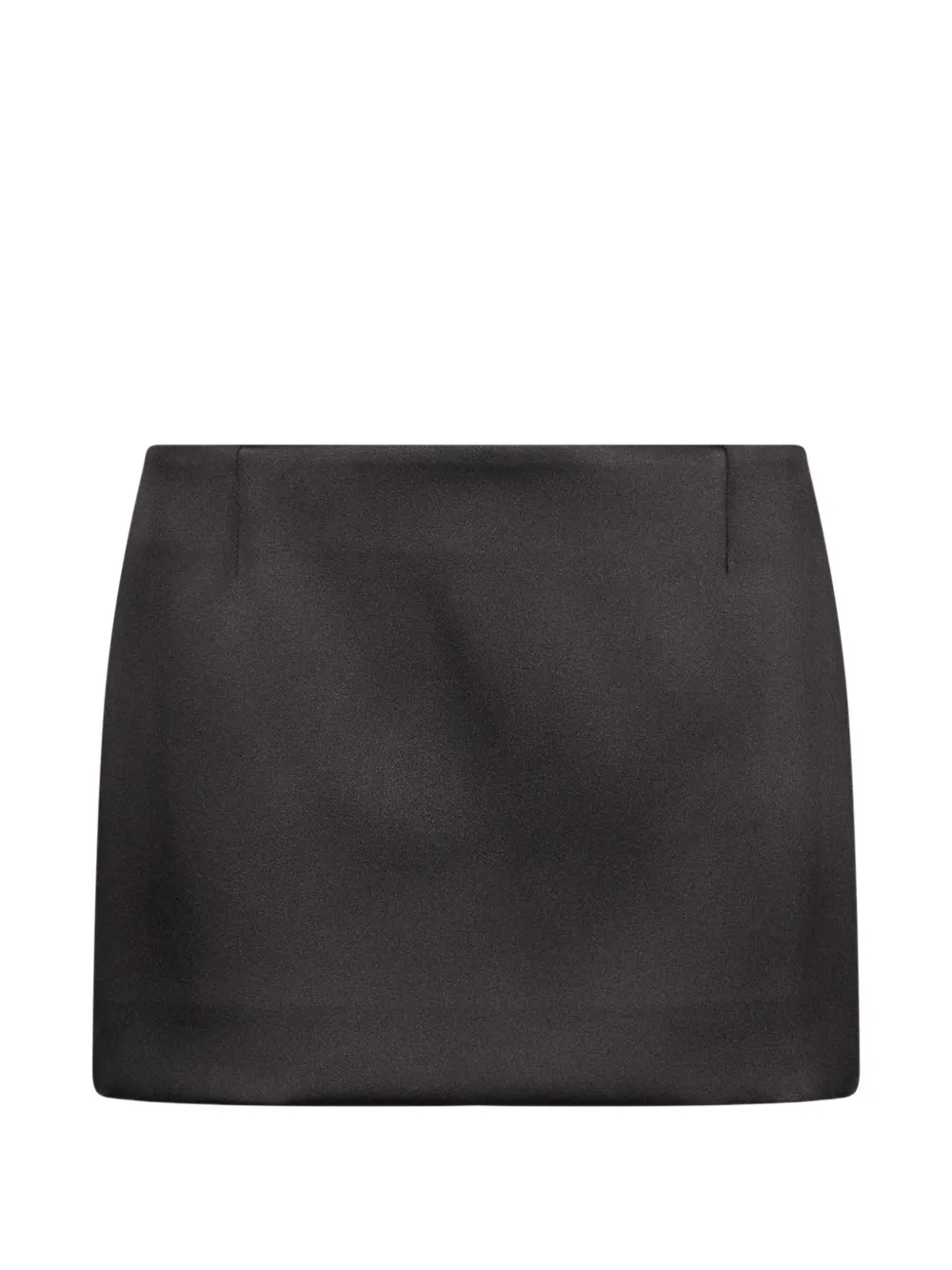WARDROBE.NYC satin-finish mini skirt Zwart