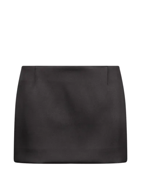 WARDROBE.NYC satin-finish mini skirt