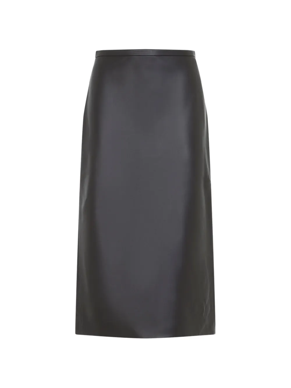 Co leather midi pencil skirt - Marron