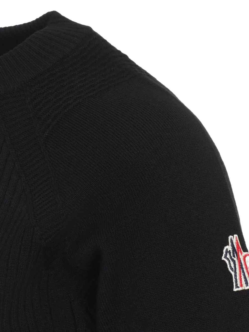 Moncler Grenoble Ribgebreide trui Zwart