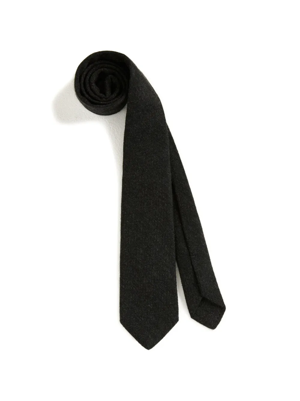 Kiton Melierte handgestrickte Krawatte - Grau