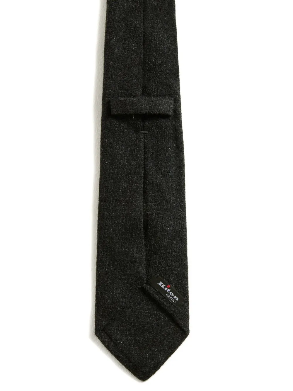 Kiton Gemêleerde handgebreide stropdas Grijs
