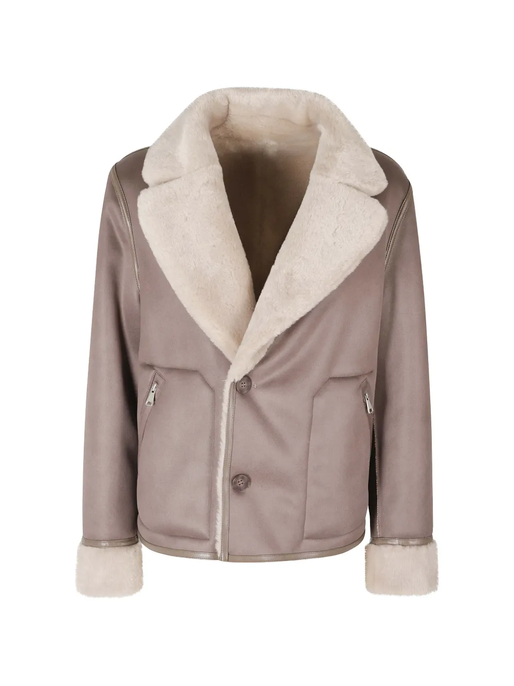 Urbancode reversible faux-shearling coat Beige