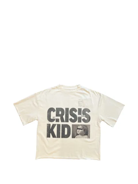 astrum graphic-print raw-cut T-shirt