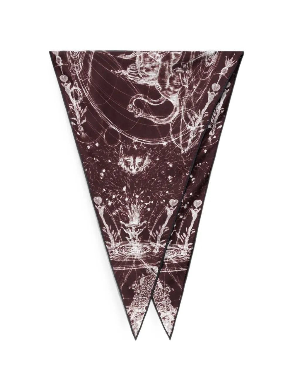 Fabiana Filippi graphic-print foulard - Rosso