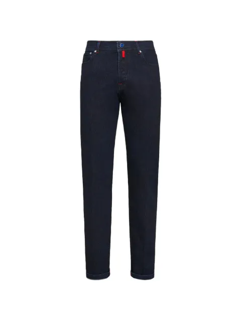 Kiton slim-fit five-pocket jeans