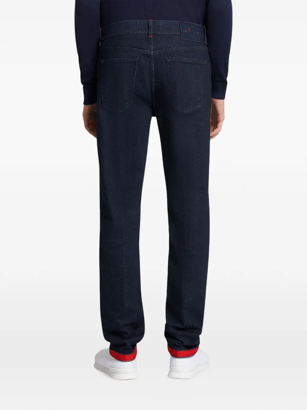 Kiton Jeans met vijf zakken Blauw