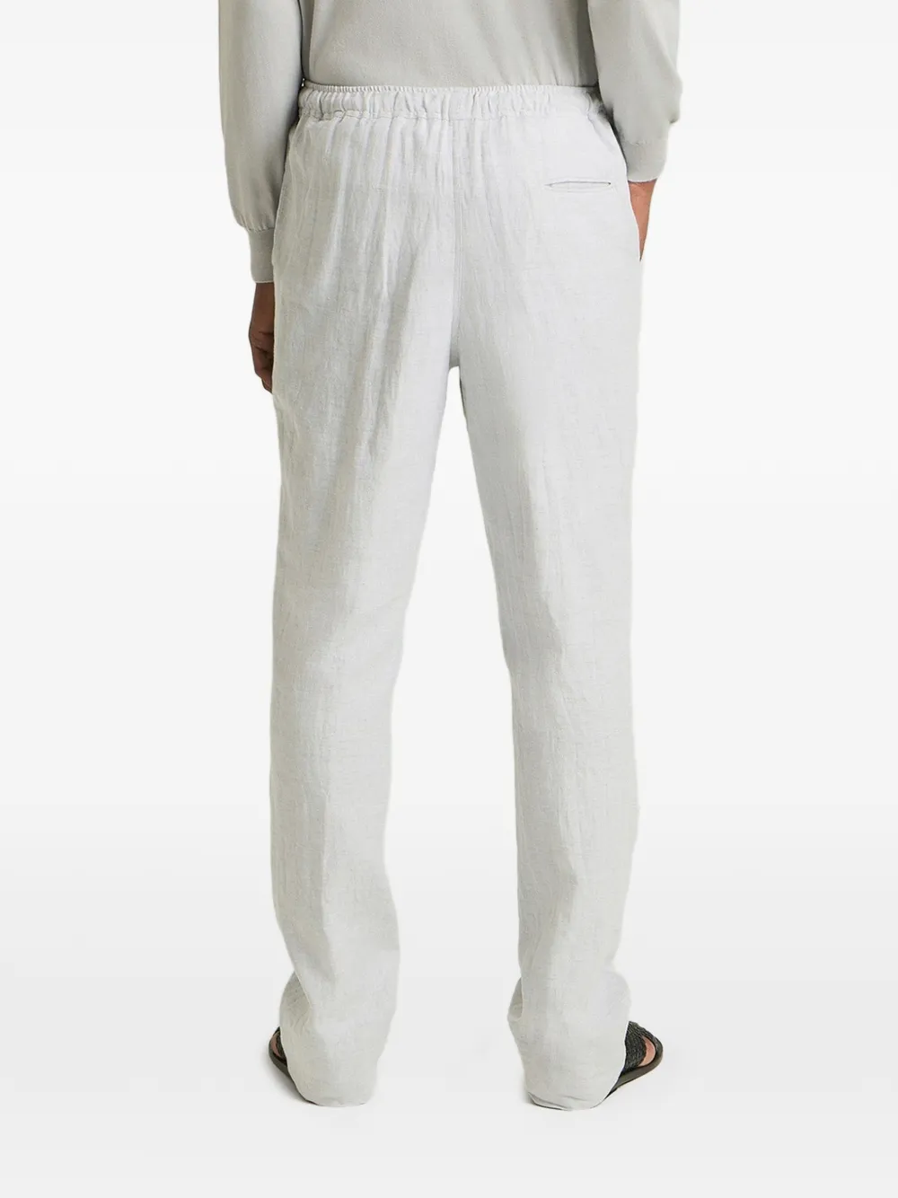 Kiton Broek met trekkoord Grijs