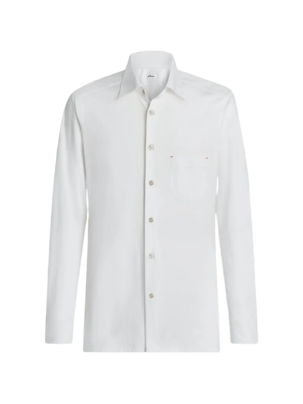 Kiton Nerano cotton shirt Wit