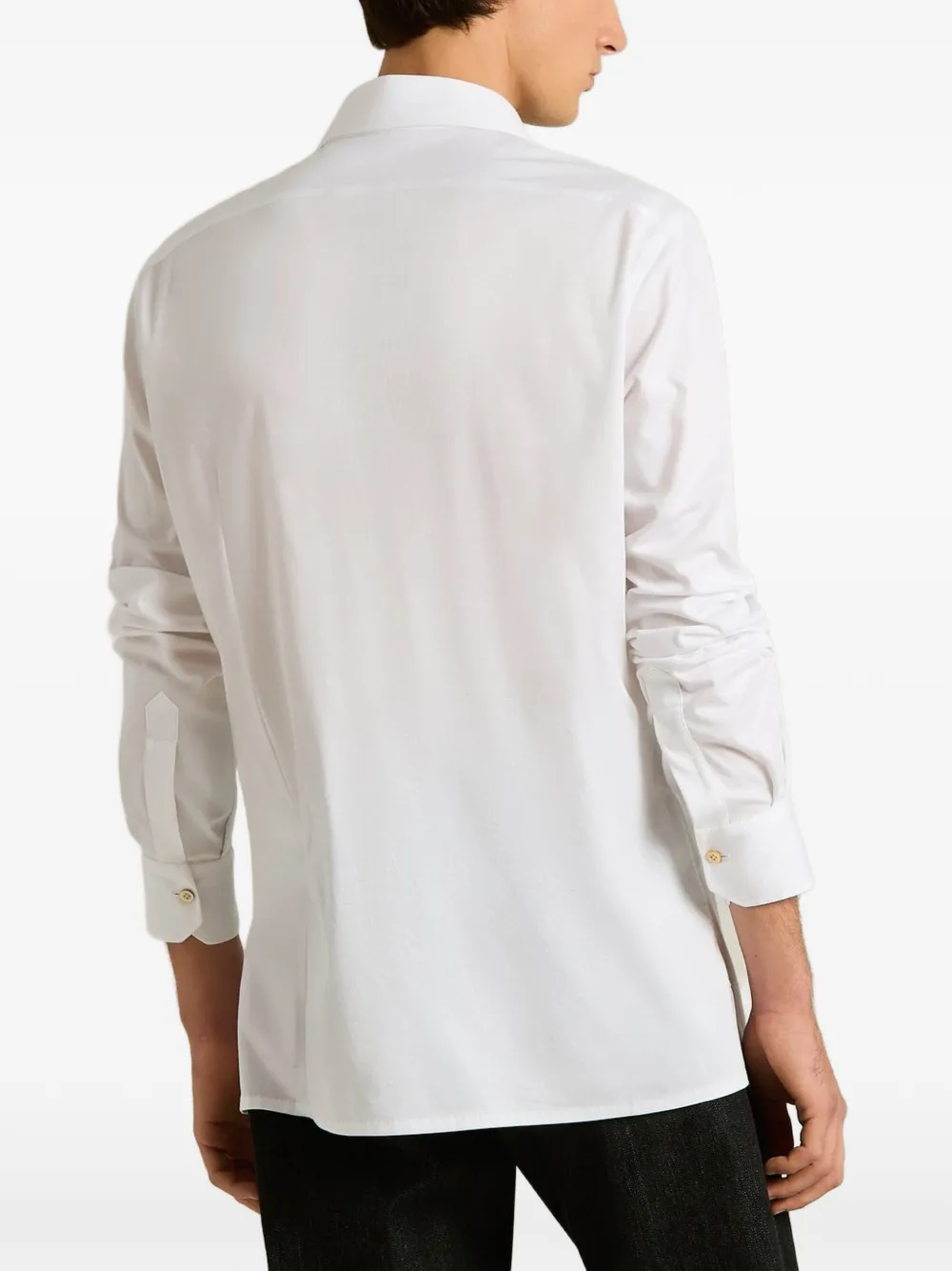 Kiton Nerano cotton shirt Wit