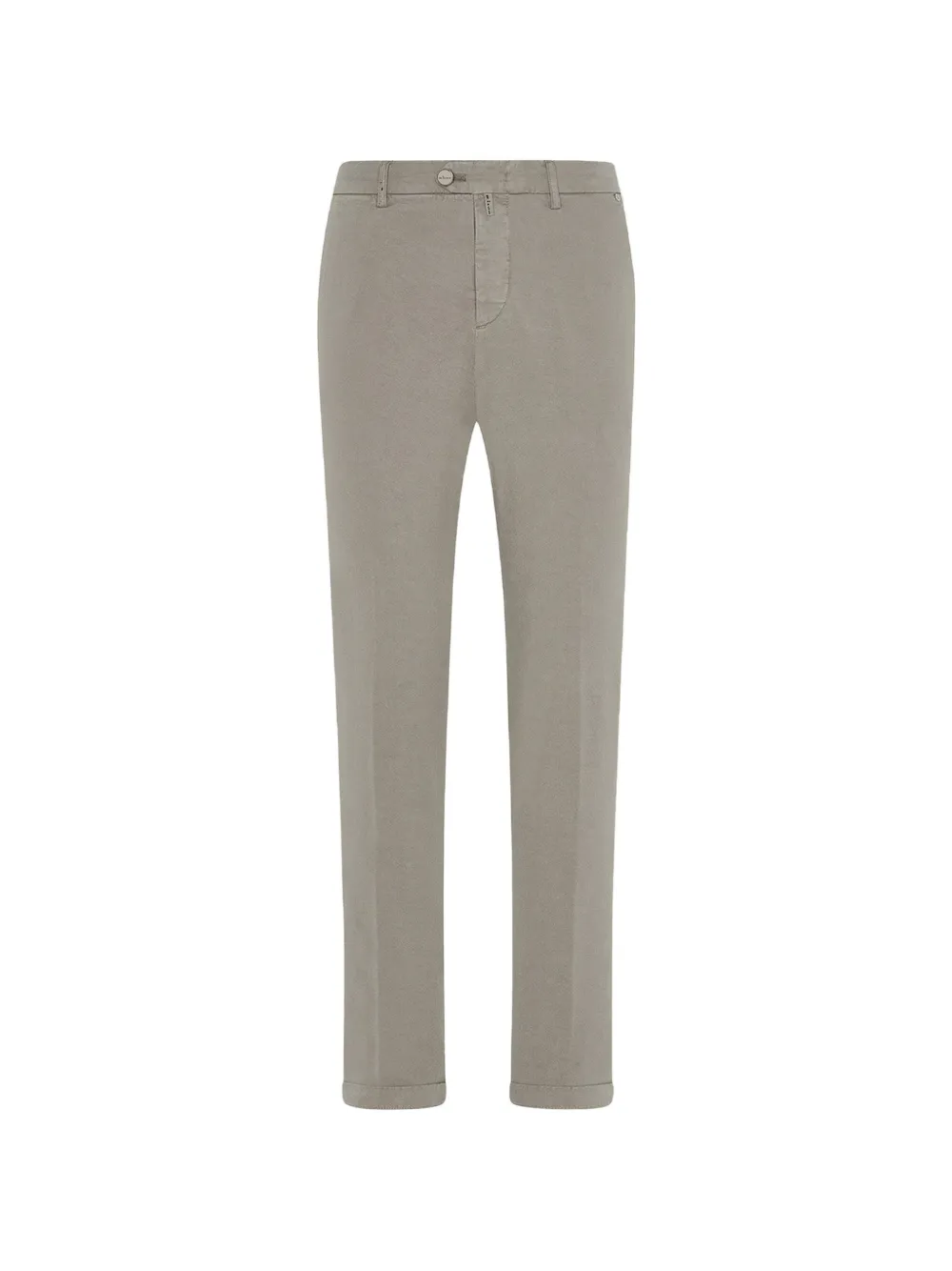 Kiton Straight-leg Cotton-blend Trousers In Green