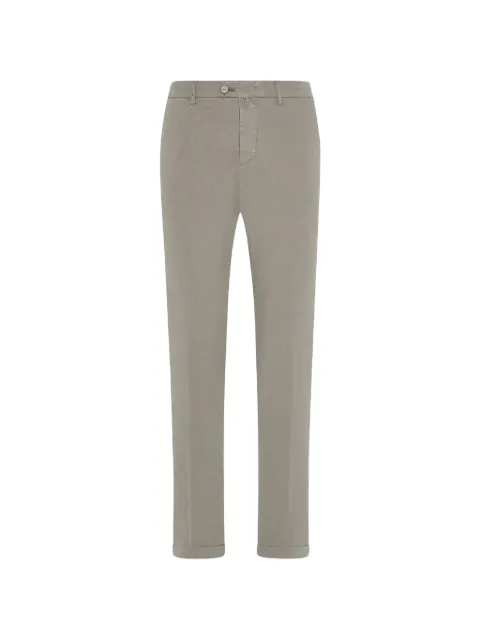 Kiton straight-leg cotton-blend trousers